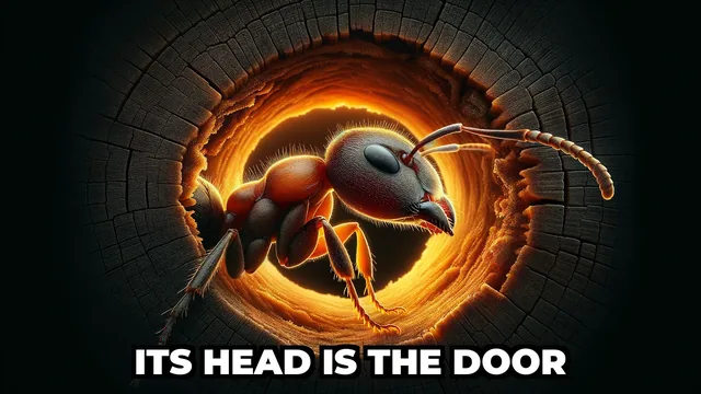 What Ant Uses Its Head as a Living Door?