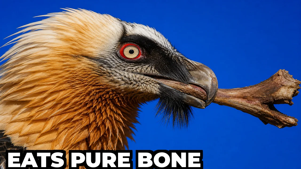 What Bird Eats Only Bones and Dyes Its Own Feathers?