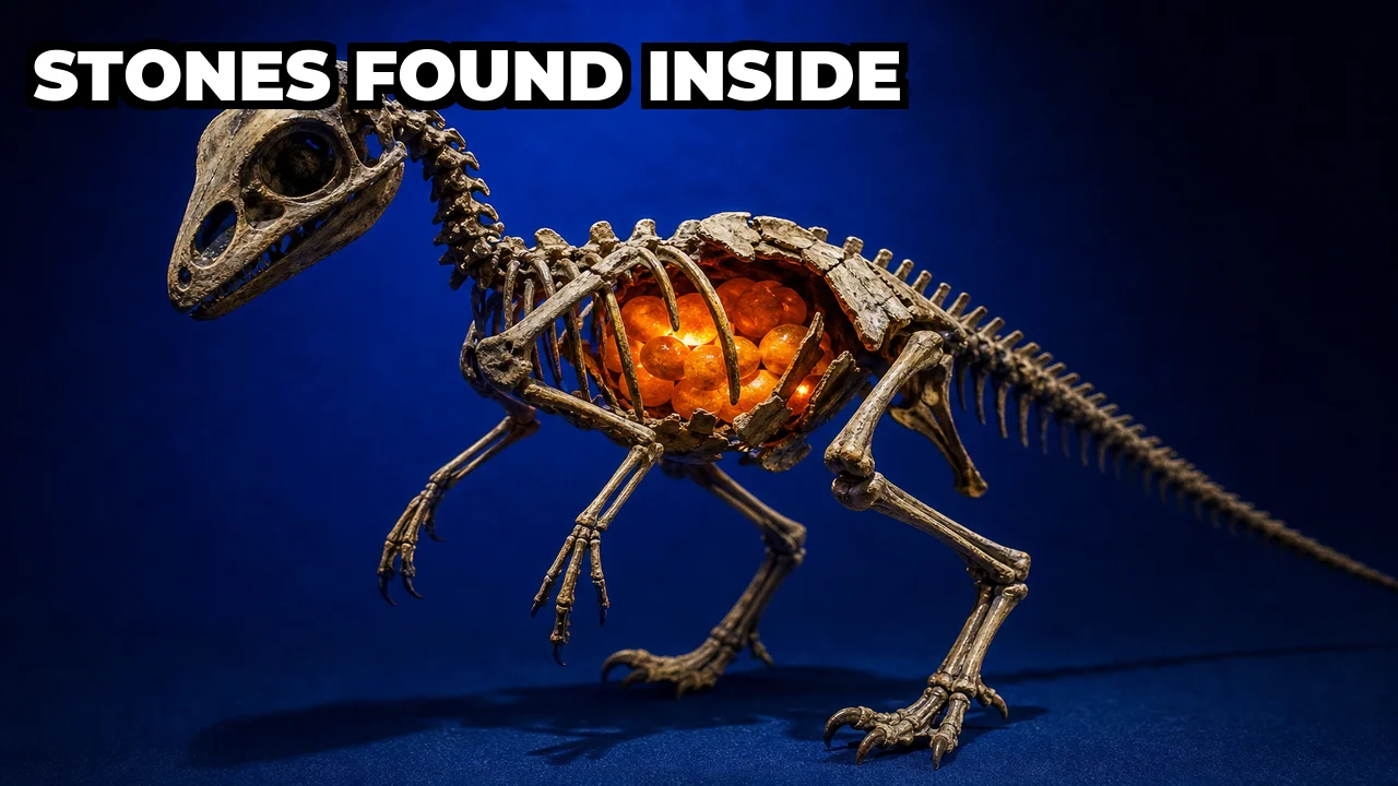 What Are the Stomach Stones Found Inside the Baby Dinosaur Fossil Doolysaurus huhmini?
