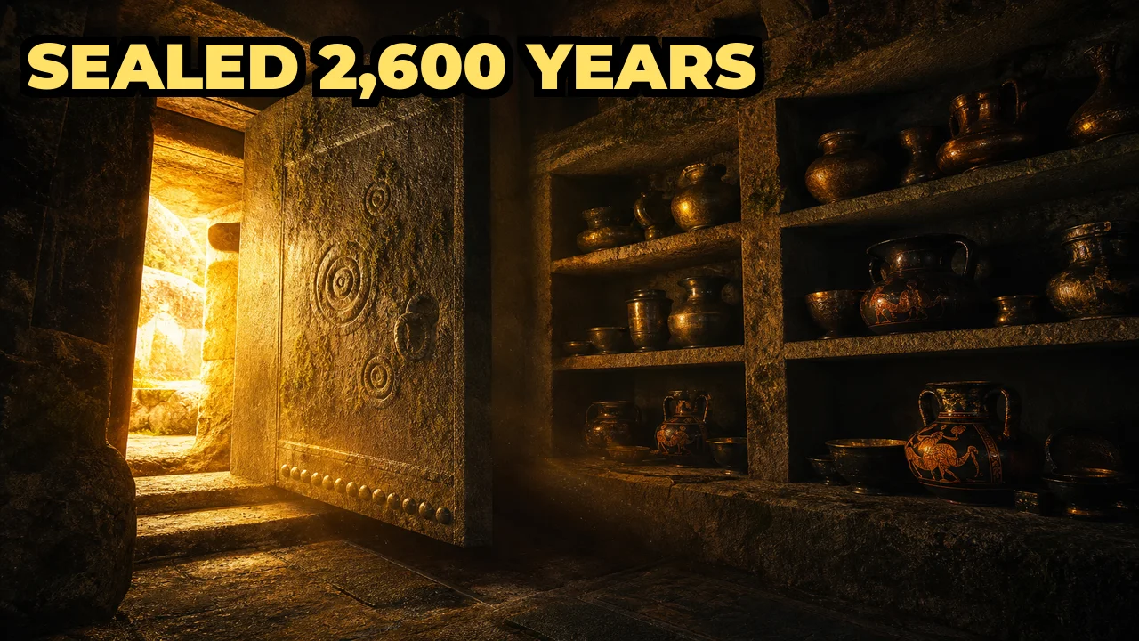 What Was Found Inside a 2,600-Year-Old Etruscan Tomb Sealed Since 700 BCE?