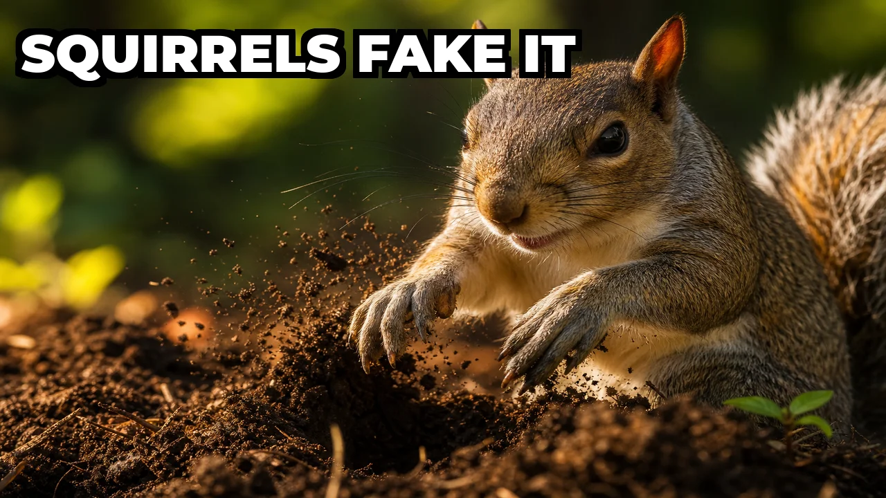 Do Gray Squirrels Really Bury Fake Decoy Caches to Fool Rivals?