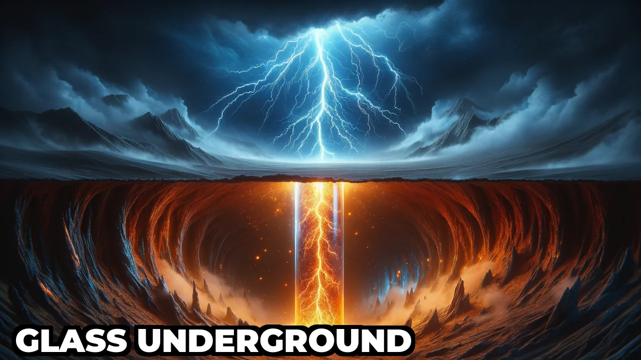 What Happens When Lightning Strikes Sand Underground?