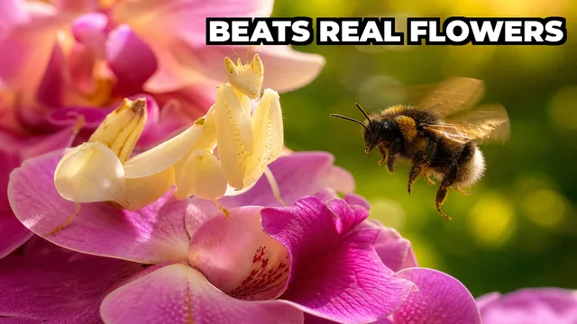 Does the Orchid Mantis Actually Attract More Pollinators Than Real Flowers?