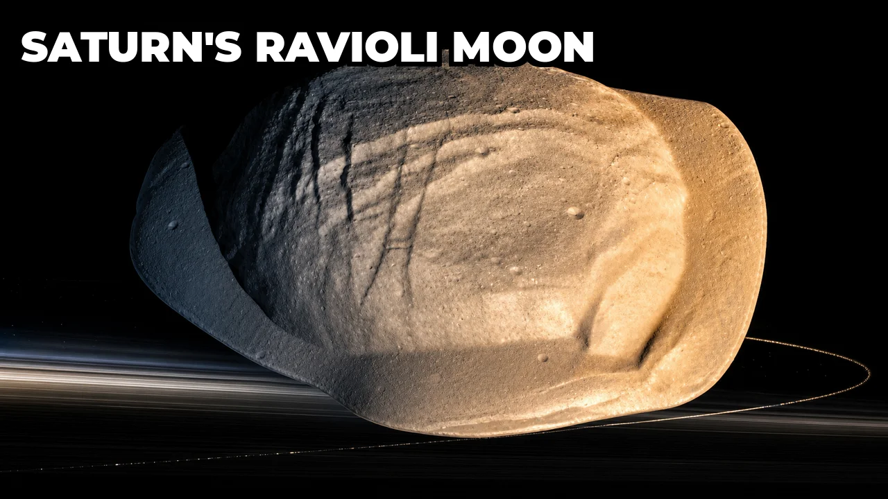 Why Is Saturn's Moon Pan Shaped Like a Ravioli?
