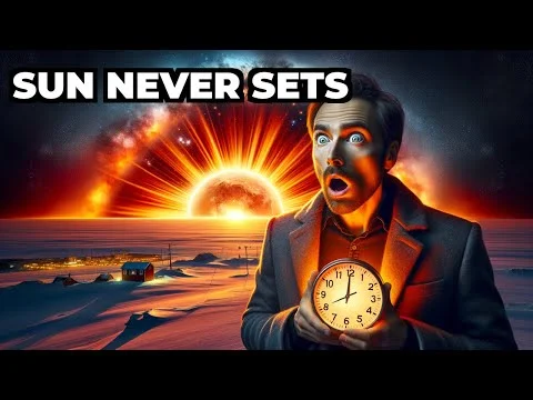 Which Town Has 82 Days of Continuous Sunlight Without Any Sunset?