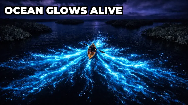 Why Do Some Ocean Bays Glow Electric Blue at Night?