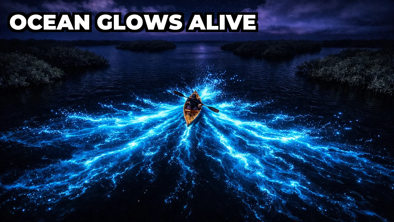 Why Do Some Ocean Bays Glow Electric Blue at Night?